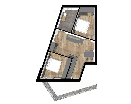 Map of the Tschigat apartment