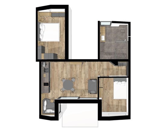 Map of the Spieler apartment