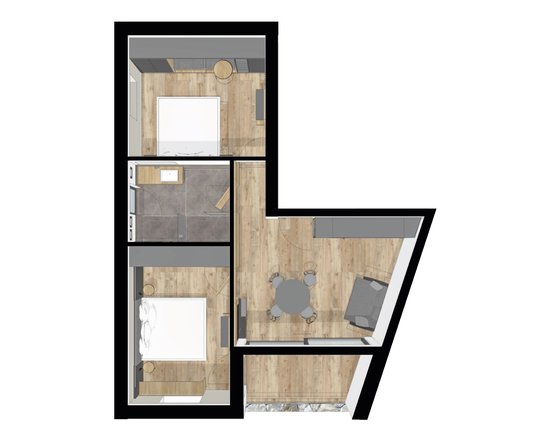 Map of the Ziel apartment